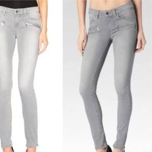 NWT: Paige Jane ultra skinny jeans, ankle zip, Dove Gray,